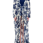 Verandah Hand Draped Kimono - Vermillion