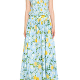 Verandah Paneled Maxi Skirt - Vermillion