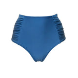 Verandah Ruched High Waisted Bottoms - Vermillion