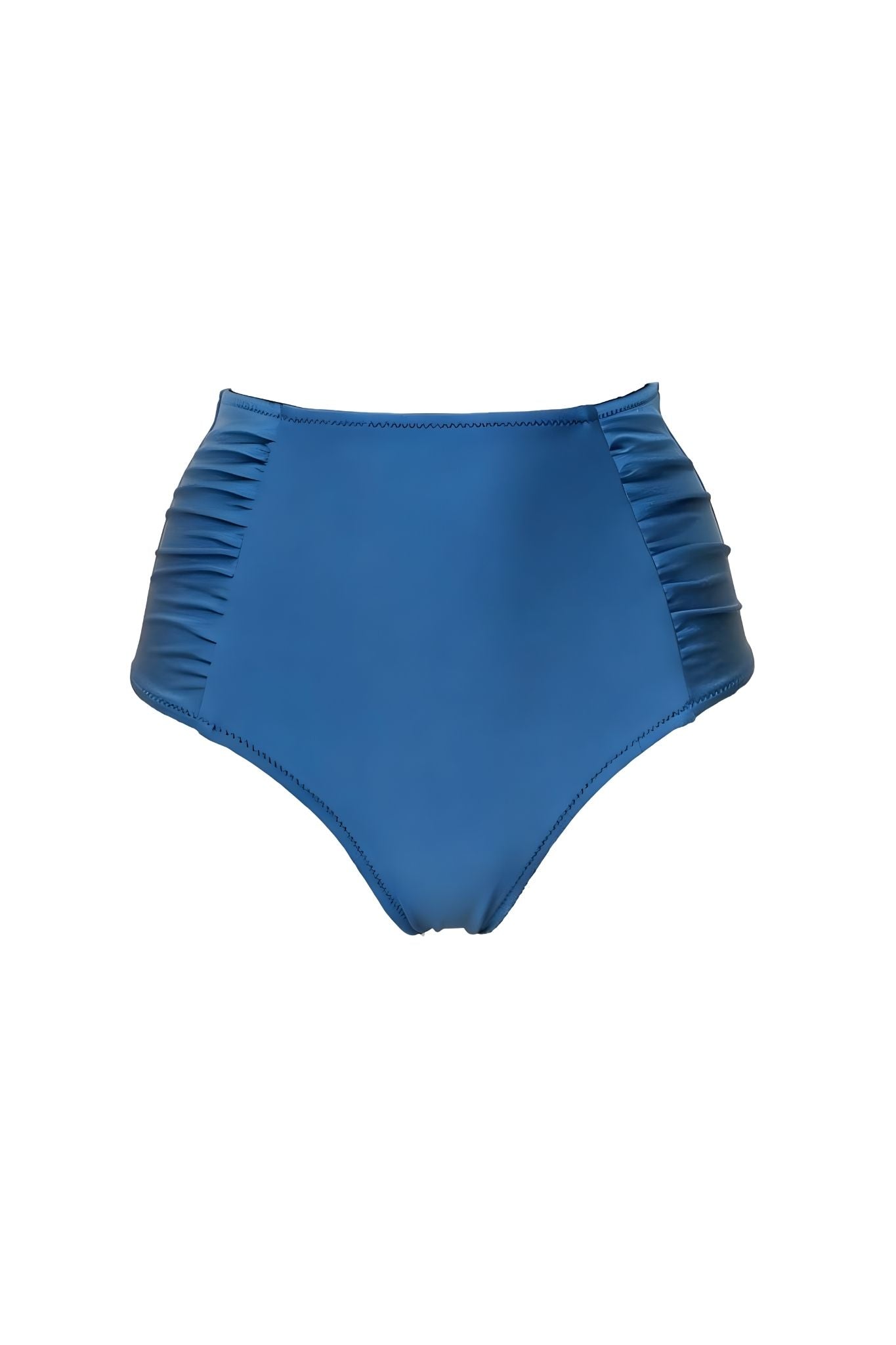 Verandah Ruched High Waisted Bottoms - Vermillion