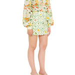 Verandah Ruffle Collar Shirt - Vermillion