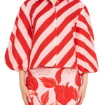 Verandah Summer Crop Shirt - Vermillion