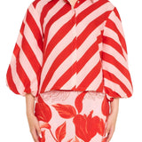 Verandah Summer Crop Shirt - Vermillion