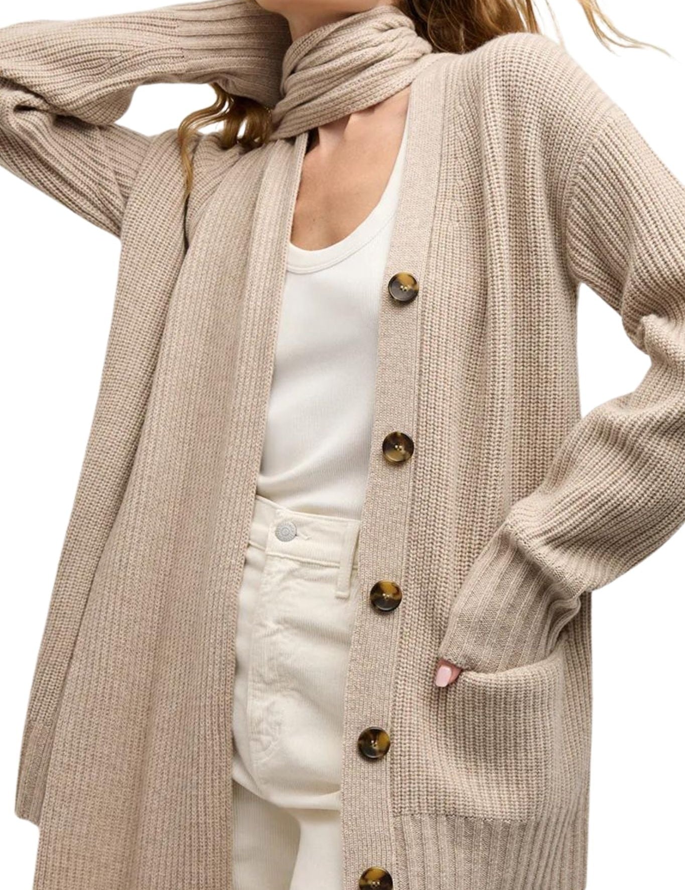 Veronica Beard Annalise Cardigan - Vermillion