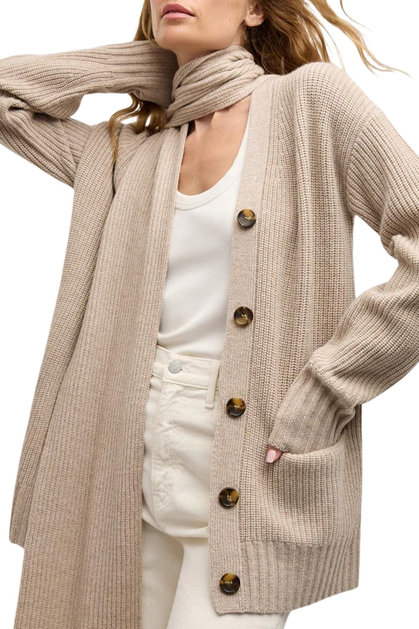 Veronica Beard Annalise Cardigan - Vermillion