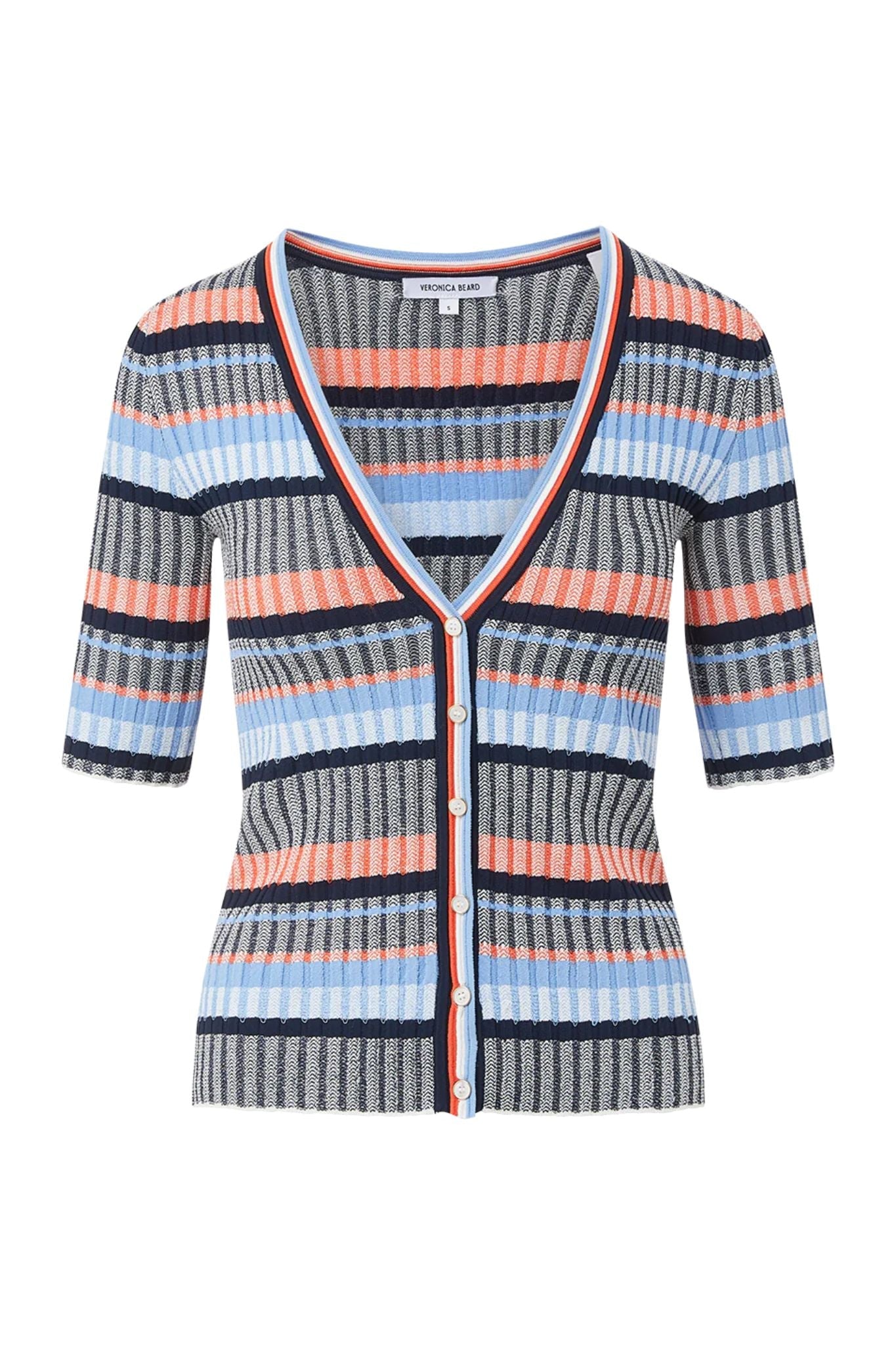 Veronica Beard Calliope Cardigan - Vermillion