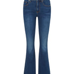 Veronica Beard Carson Ankle Flare Jean - Vermillion