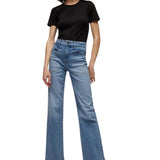 Veronica Beard Crosbie Wide Leg Jeans - Vermillion