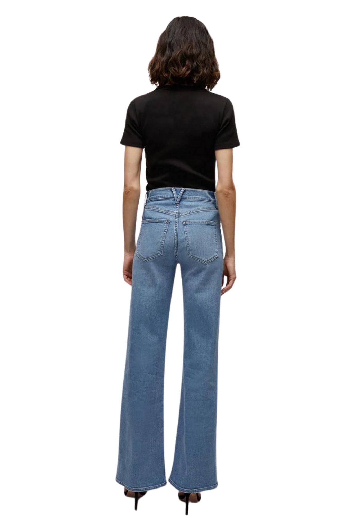 Veronica Beard Crosbie Wide Leg Jeans - Vermillion