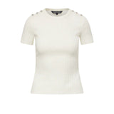 Veronica Beard Draya Tee - Vermillion