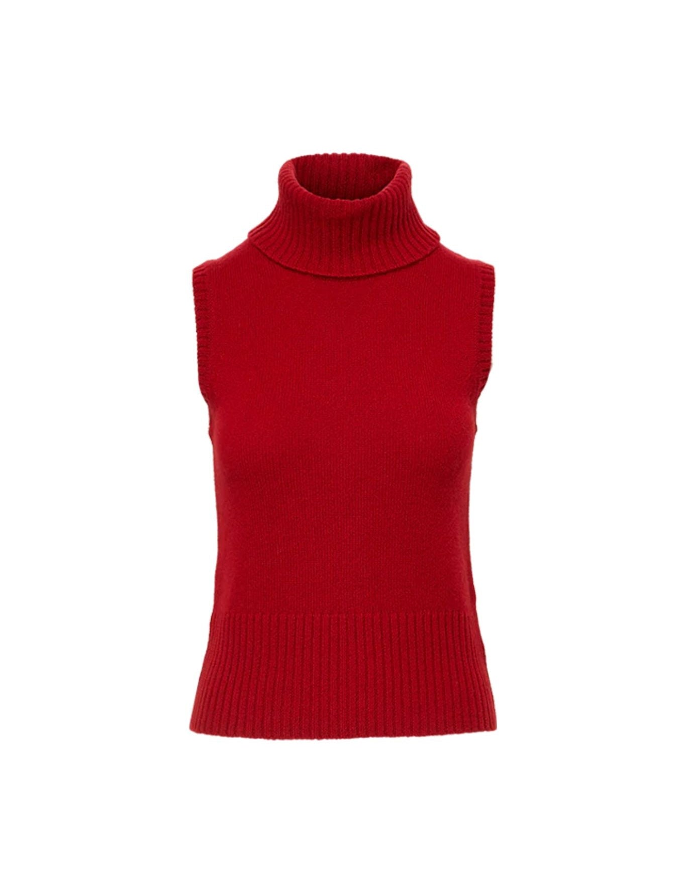 Veronica Beard Mazzy Cashmere Shell - Vermillion