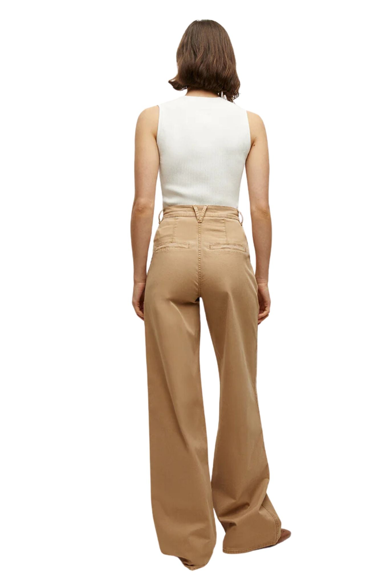 Veronica Beard Mia Wide Leg Trouser - Vermillion