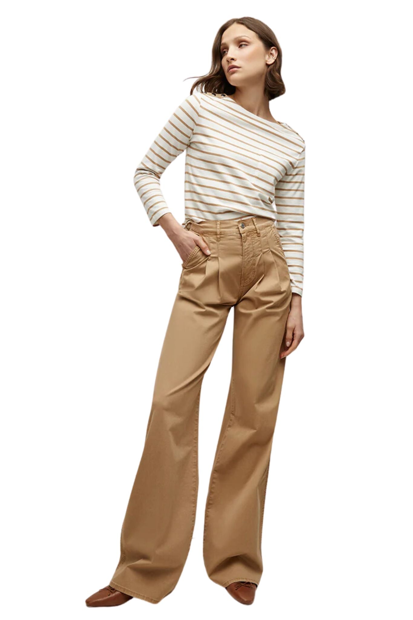 Veronica Beard Mia Wide Leg Trouser - Vermillion