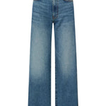 Veronica Beard Taylor High Rise Wide Leg Jean - Vermillion