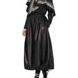 Sea Caitlin Leather Midi Skirt