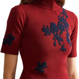 Erdem Jacquard Short Sleeve Knit Top