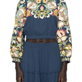Sea Wilhelmina Embroidered Longsleeve Top