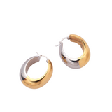 Lizzie Fortunato Bubble Hoops in Mixed Metal