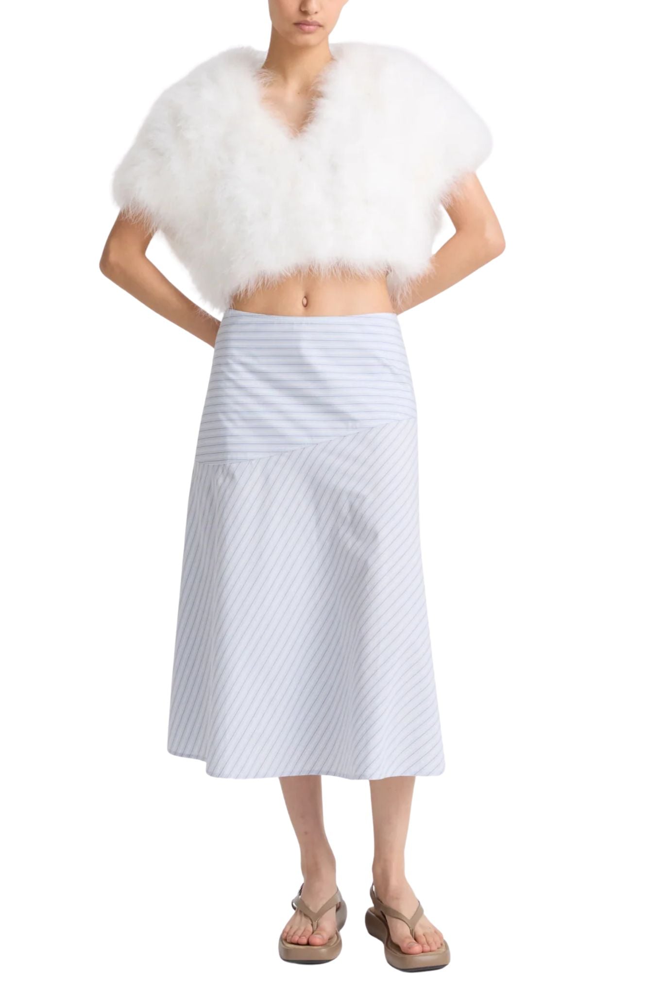 Yves Salomon Cape 46CM - Vermillion