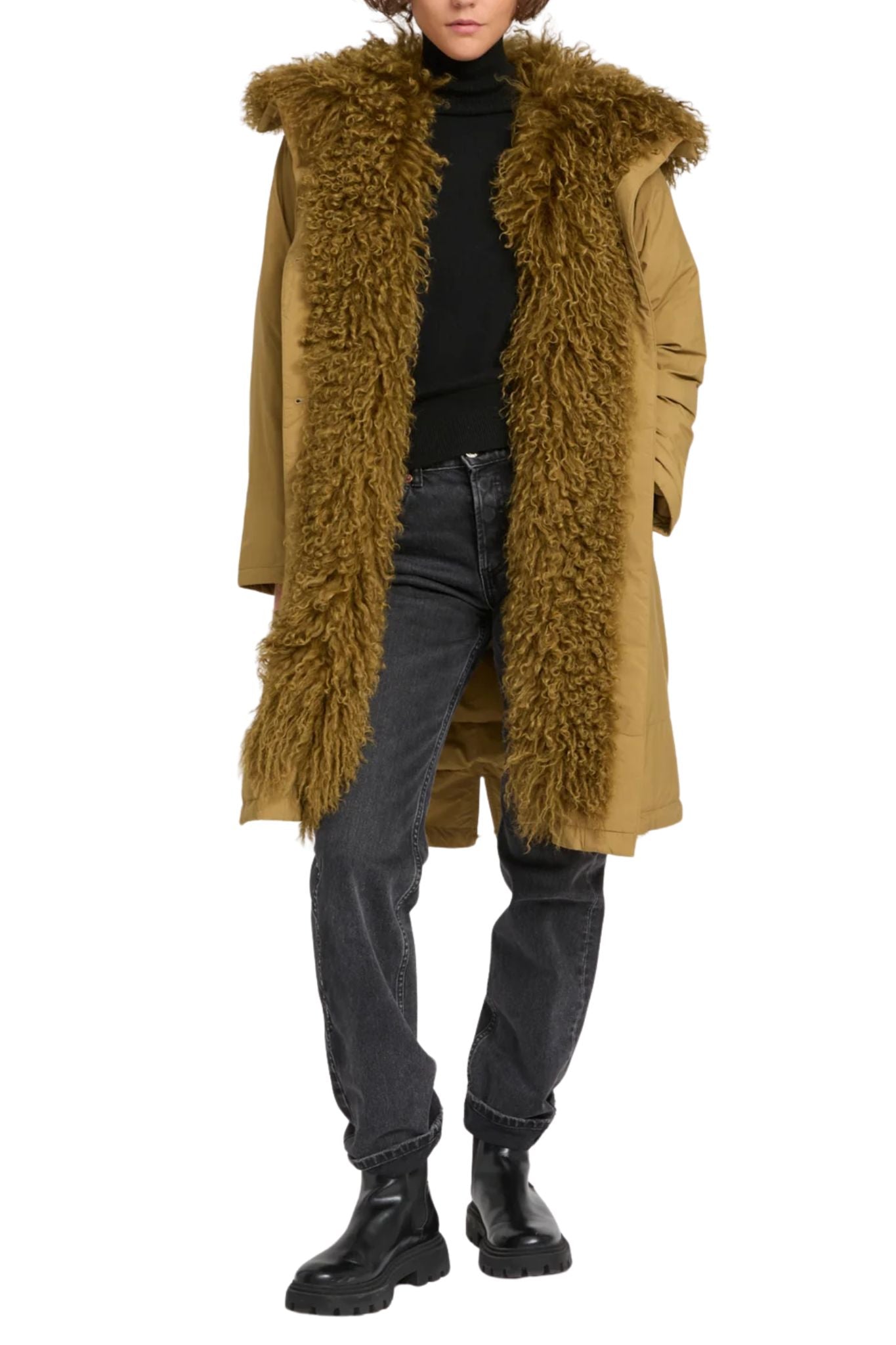 Yves Salomon Doudoune 105CM - Vermillion