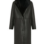 Yves Salomon Manteau 104CM - Vermillion