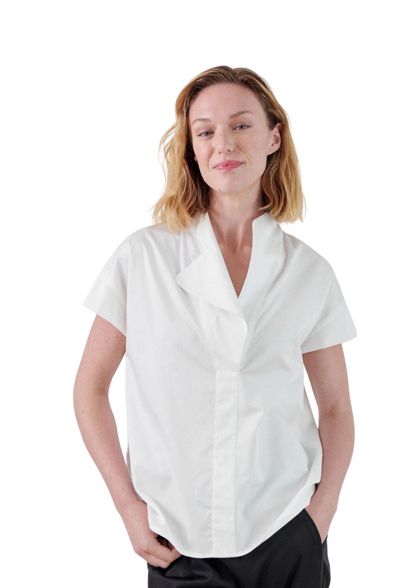 Zero Maria Cornejo Adi Top - Vermillion