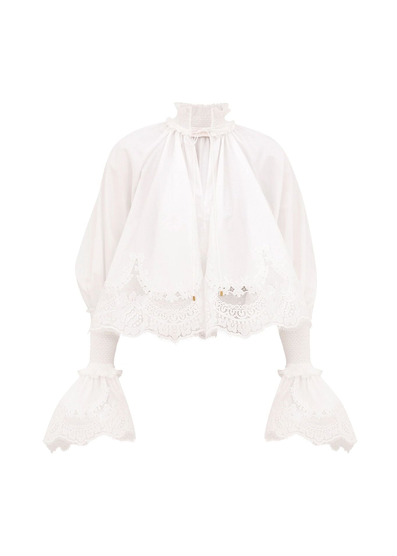 Zimmermann Alchemy Shirred Blouse - Vermillion