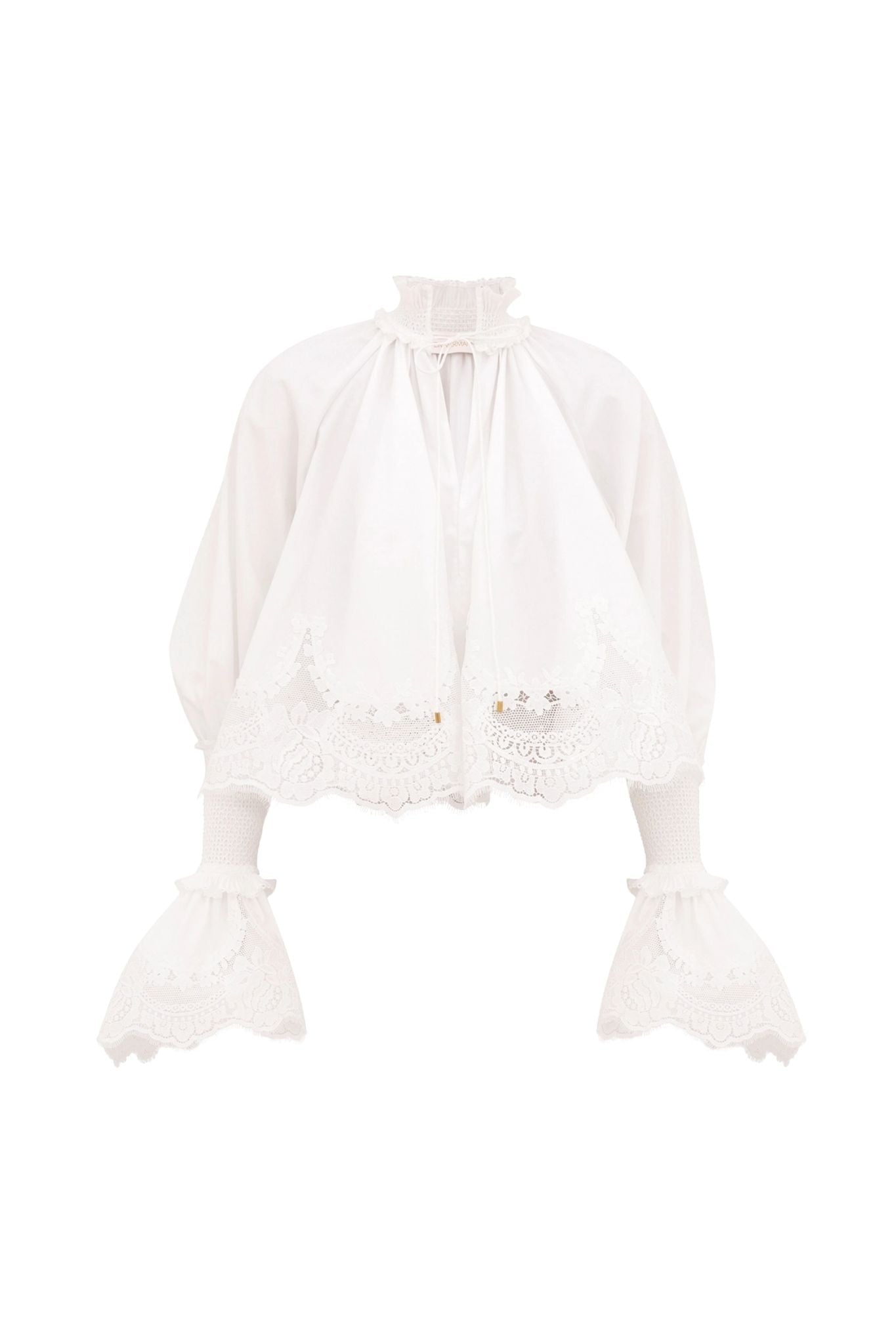 Zimmermann Alchemy Shirred Blouse - Vermillion