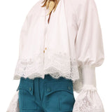 Zimmermann Alchemy Shirred Blouse - Vermillion