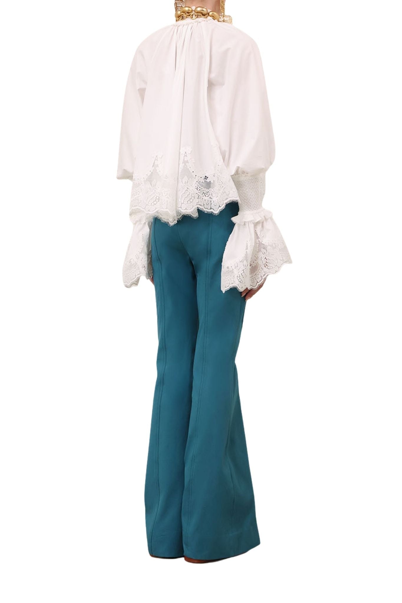 Zimmermann Alchemy Shirred Blouse - Vermillion