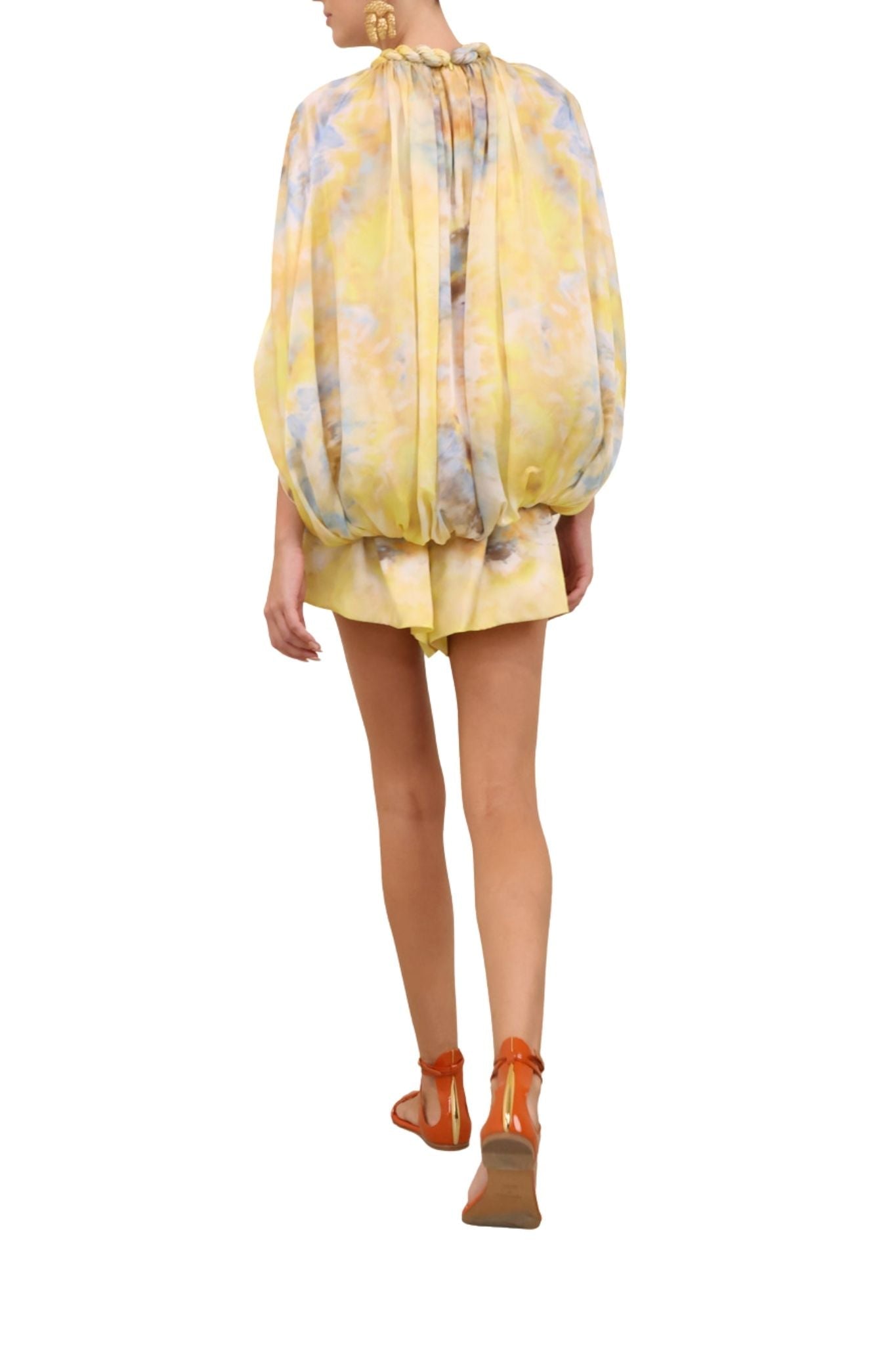 Zimmermann Alchemy Twist Billow Blouse - Vermillion