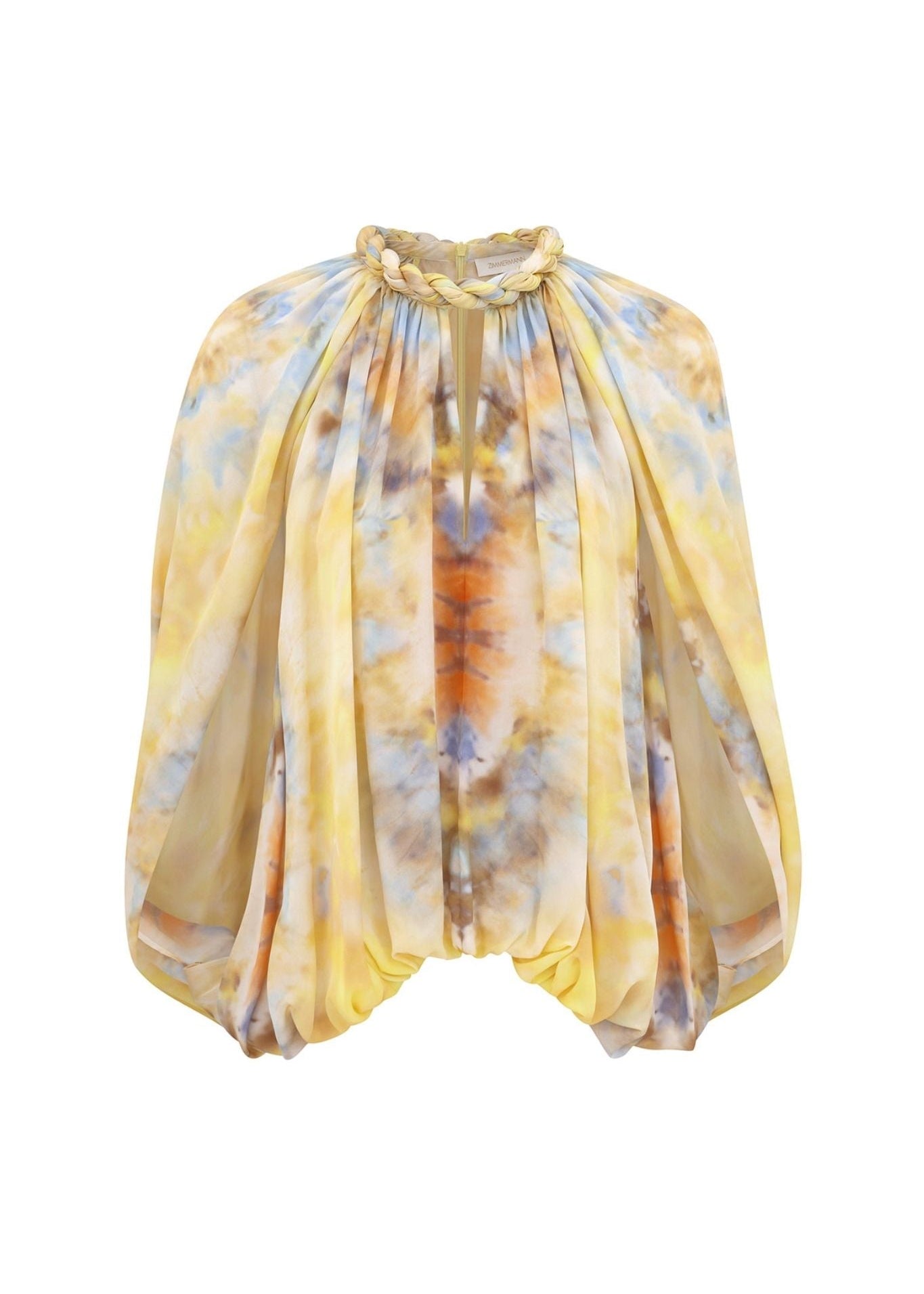 Zimmermann Alchemy Twist Billow Blouse - Vermillion