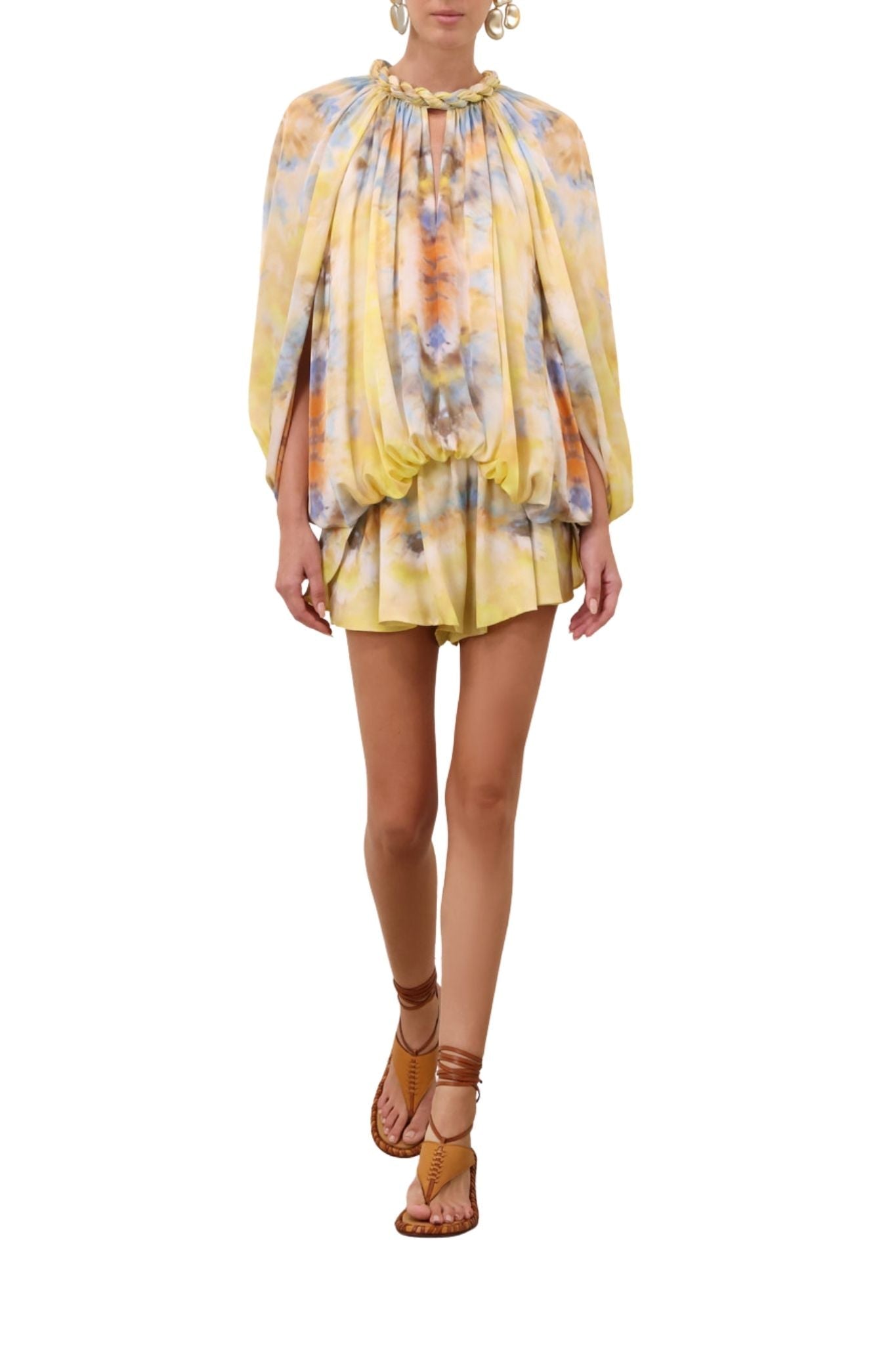 Zimmermann Alchemy Twist Billow Blouse - Vermillion