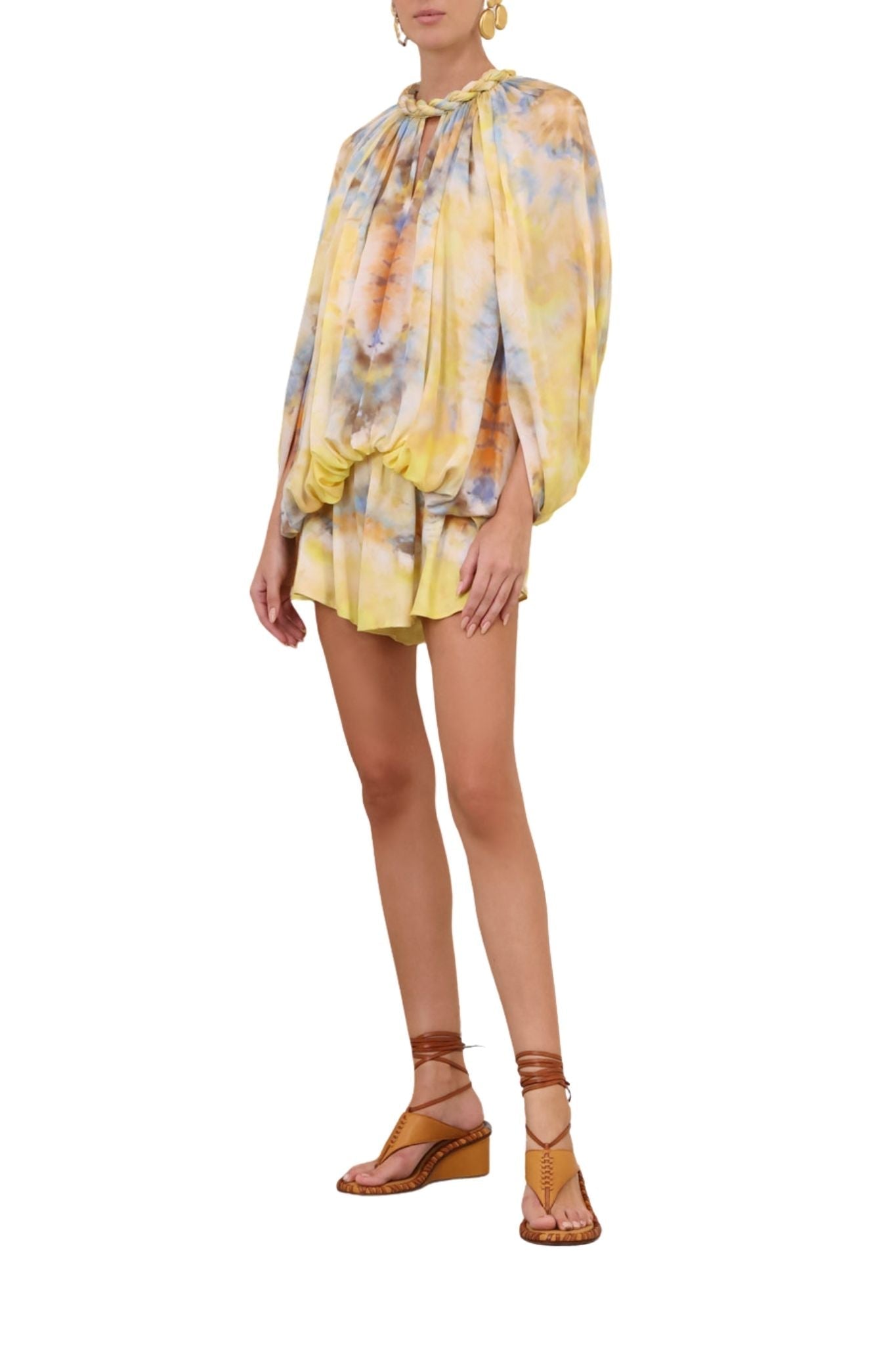 Zimmermann Alchemy Twist Billow Blouse - Vermillion