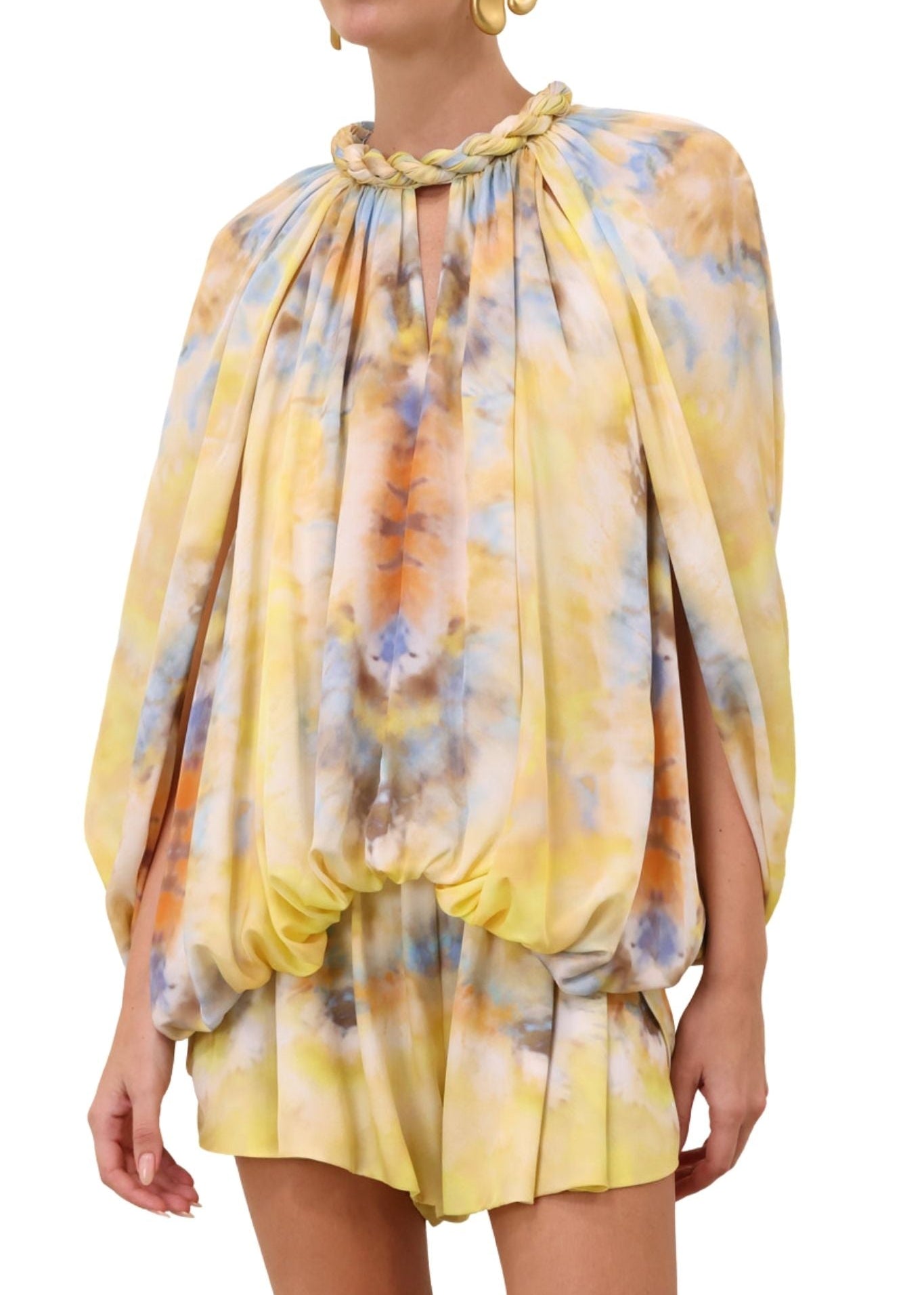 Zimmermann Alchemy Twist Billow Blouse - Vermillion