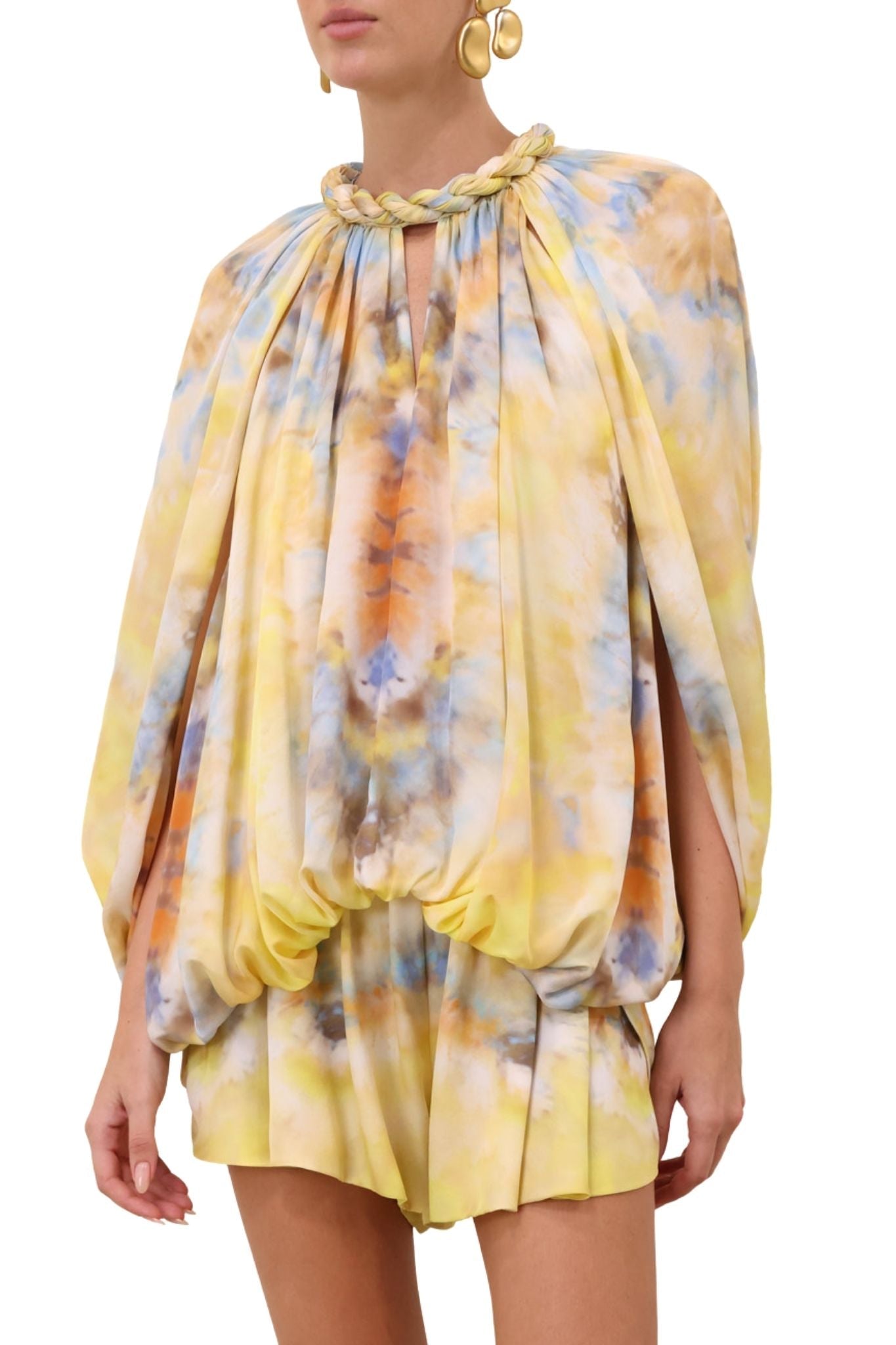 Zimmermann Alchemy Twist Billow Blouse - Vermillion
