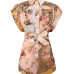 Zimmermann Ascension Cuffed Playsuit - Vermillion