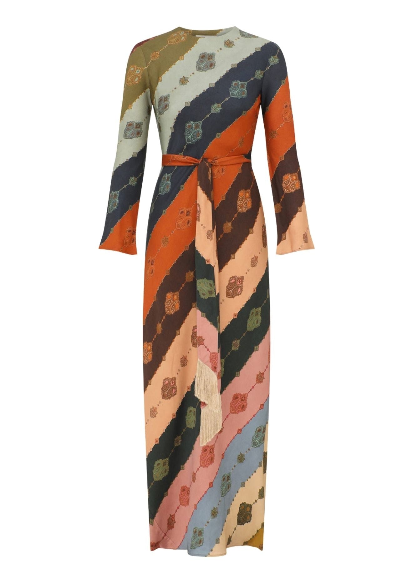 Zimmermann Ascent Bias Sheath Dress - Vermillion