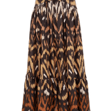Zimmermann Aster Midi Skirt - Vermillion
