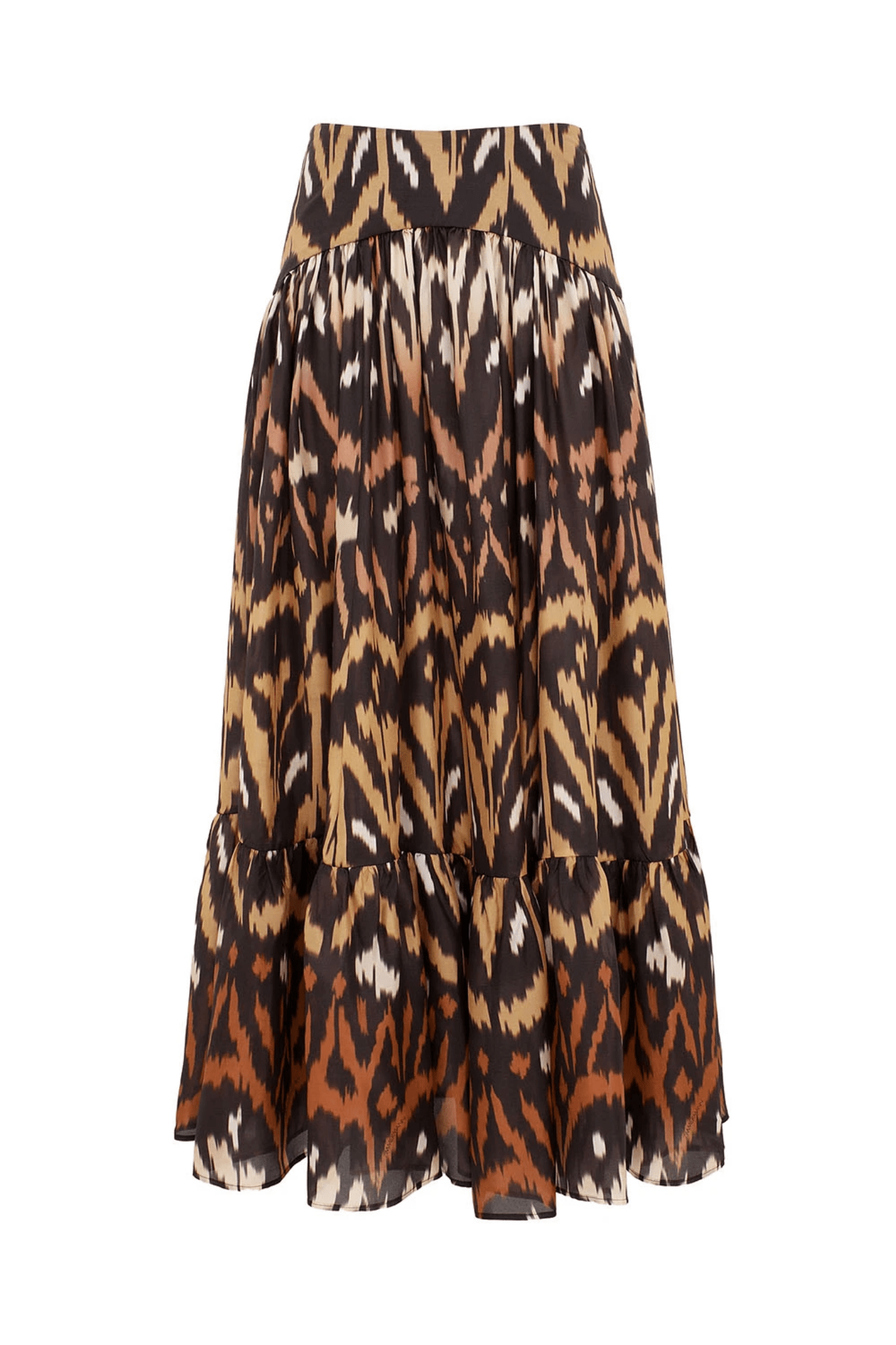 Zimmermann Aster Midi Skirt - Vermillion