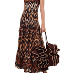 Zimmermann Aster Midi Skirt - Vermillion