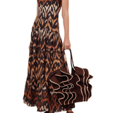 Zimmermann Aster Midi Skirt - Vermillion