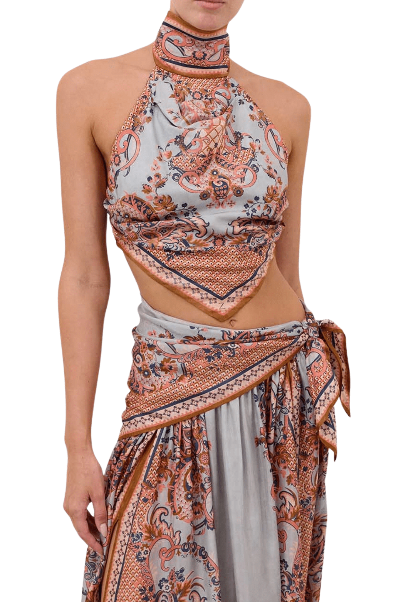 Zimmermann Aster Scarf Bodice - Vermillion