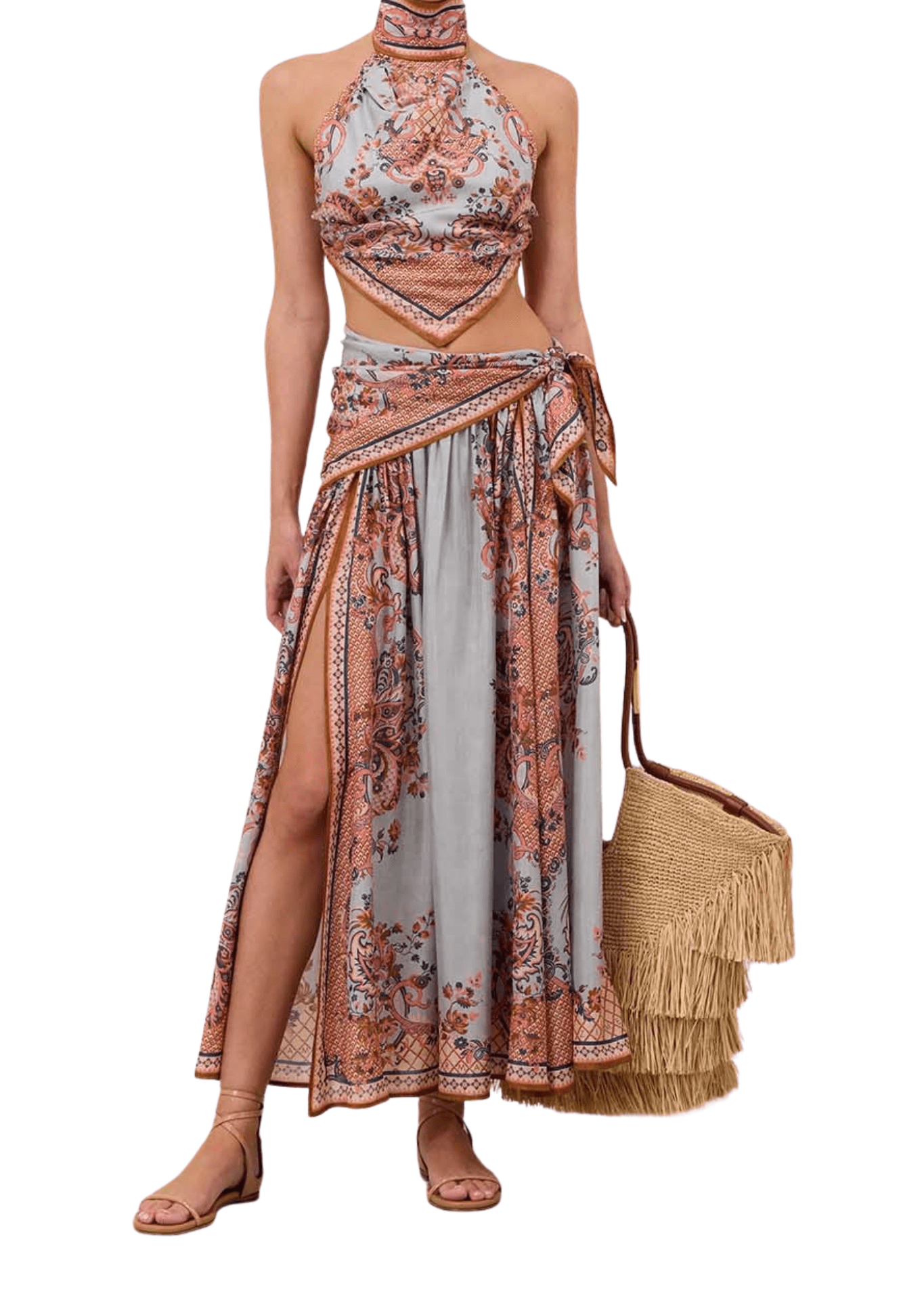 Zimmermann Aster Scarf Bodice - Vermillion