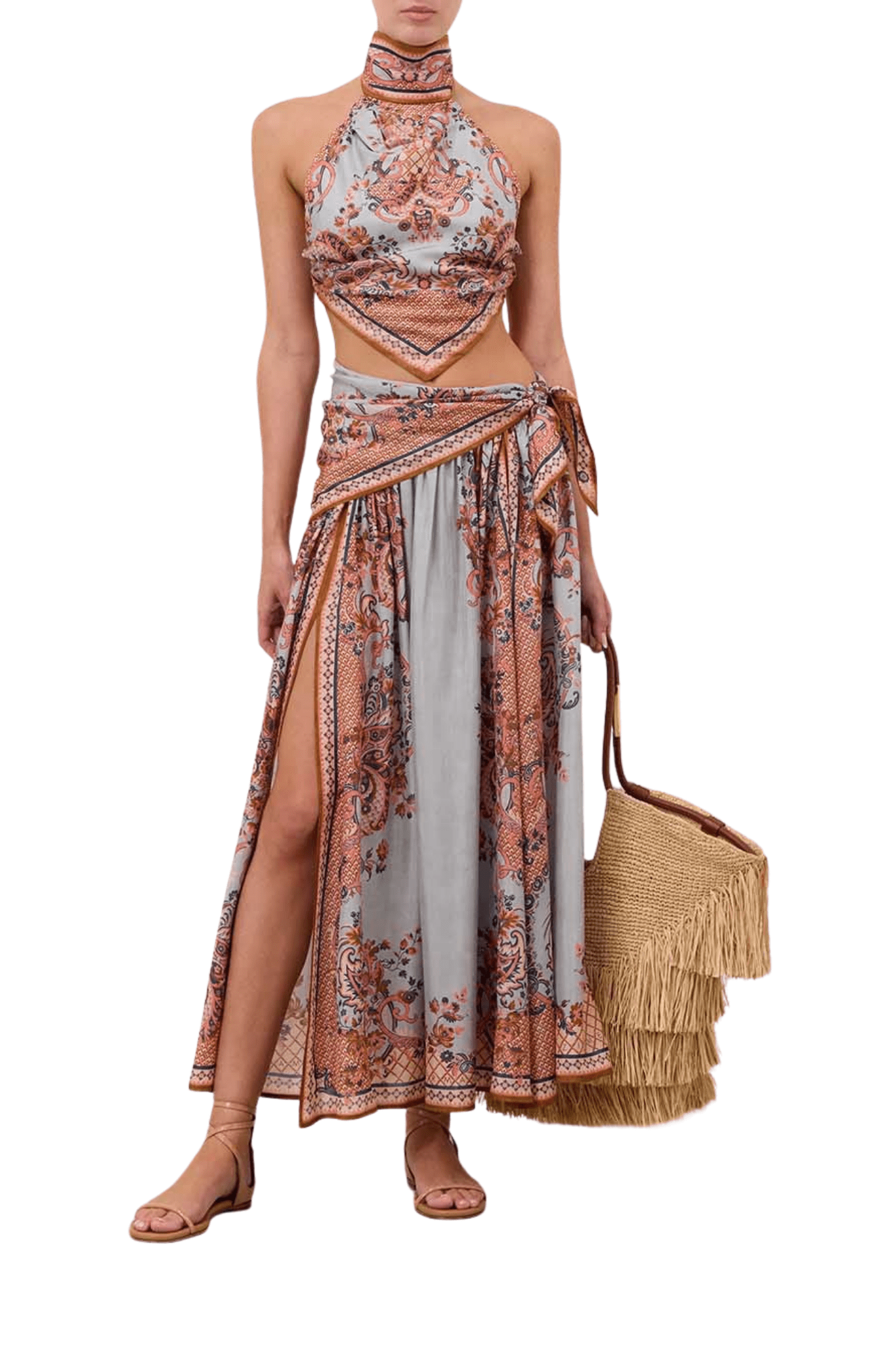 Zimmermann Aster Scarf Bodice - Vermillion