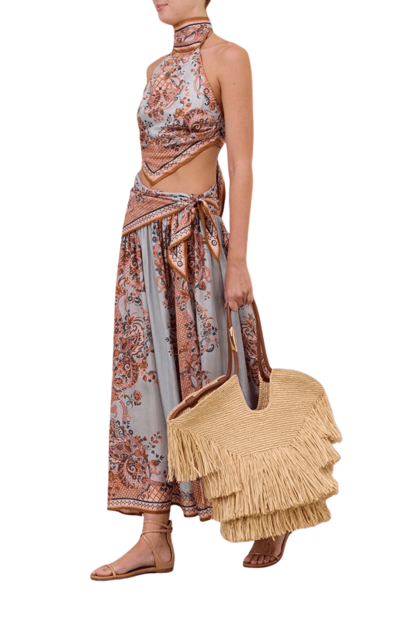Zimmermann Aster Scarf Bodice - Vermillion