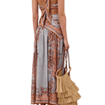 Zimmermann Aster Scarf Midi Skirt - Vermillion