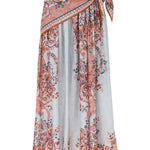 Zimmermann Aster Scarf Midi Skirt - Vermillion