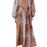 Zimmermann Aster Scarf Midi Skirt - Vermillion