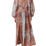 Zimmermann Aster Scarf Midi Skirt - Vermillion